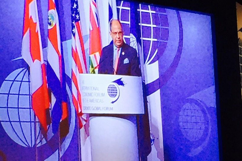 Costa Rica President Invited to Speak at the Toronto Global Forum