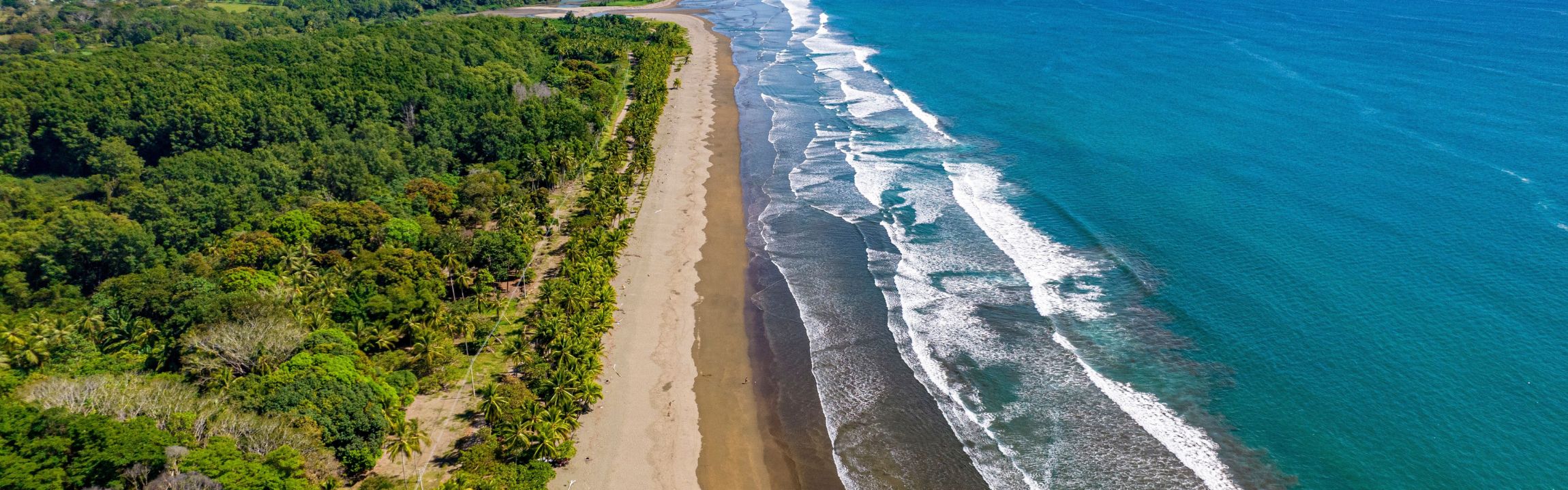 laya Dominical shoreline in Costa Rica, where land within 200 meters of high tide falls under Maritime Zone rules