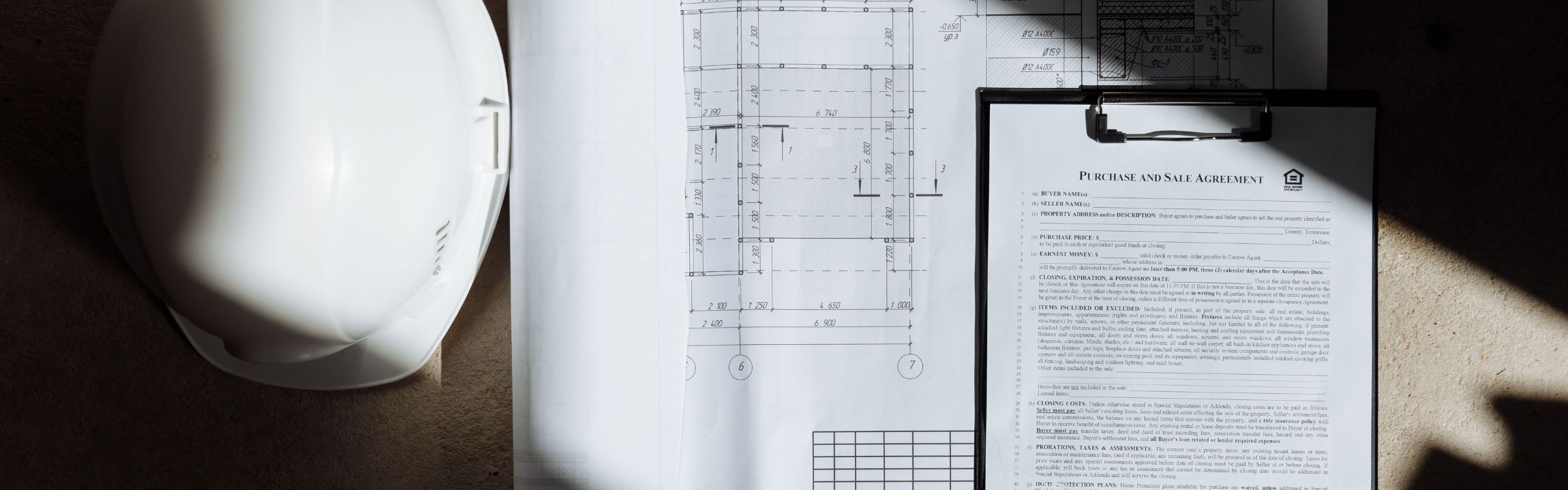 Property documents and a registered survey plan reviewed during a Costa Rica real estate purchase